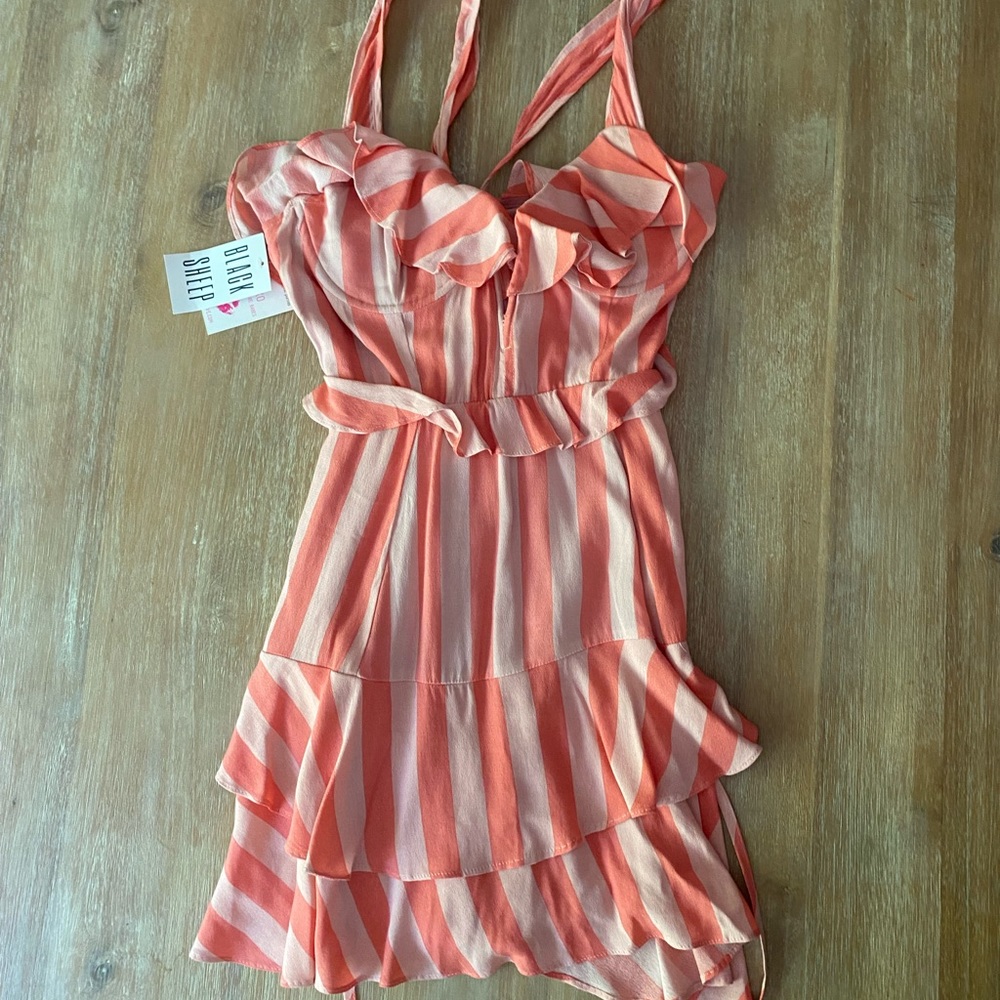 Buddy Love Striped Dress- Pink Size Medium
